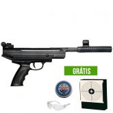 Pistola de Pressão Calibre 4,5mm Modelo HT 25 Preta com Chum